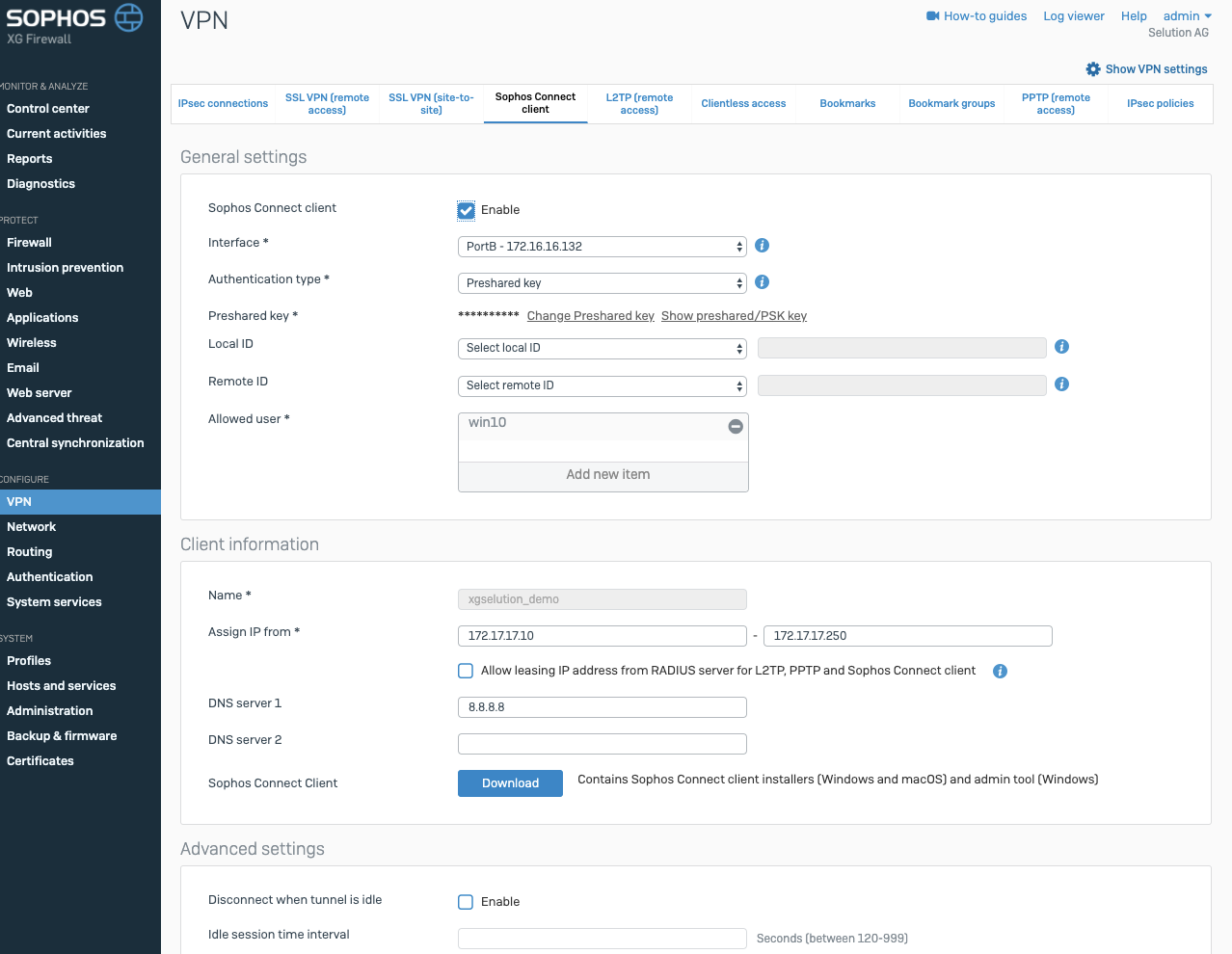 Sophos Connect VPN Client AD Group Sync – highlights and lowlights of
